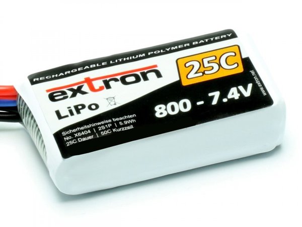 LiPo Akku Extron X2 800 - 7,4V