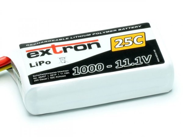 LiPo Akku Extron X2 1000 - 11,1V