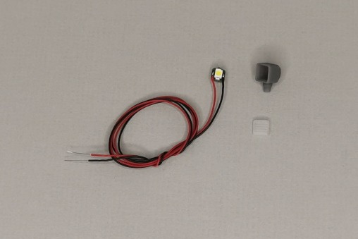 Scheinwerferbausatz mit SMD LEDs 7x7mm [5...8,4V] warmweiß